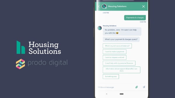 Prodo builds a chatbot for Housing Solutions