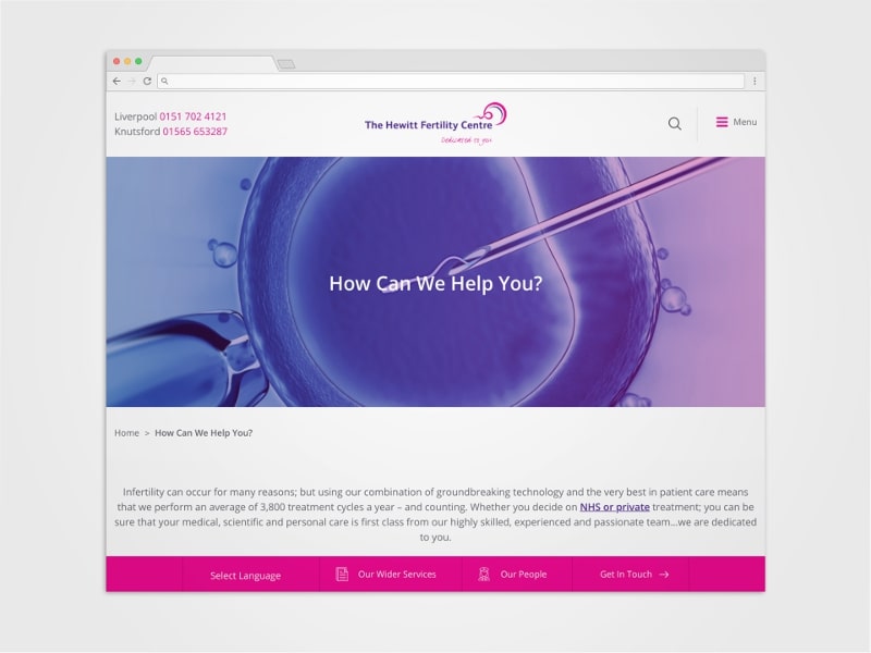 Hewitt Fertility Website